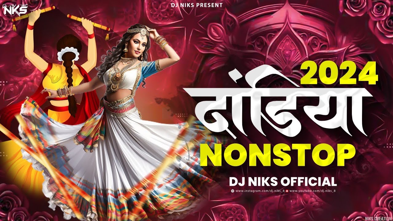 Dandiya Song 2024 | Navratri Song | Garba Song | Nonstop Dandiya Song | Hindi Garba Song | Dj Niks