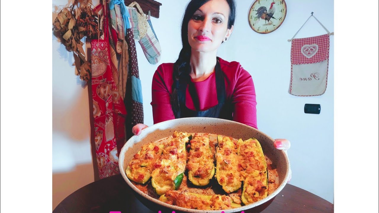 Zucchine ripiene al forno - con prosciutto e philadelphia. La ricetta perfetta