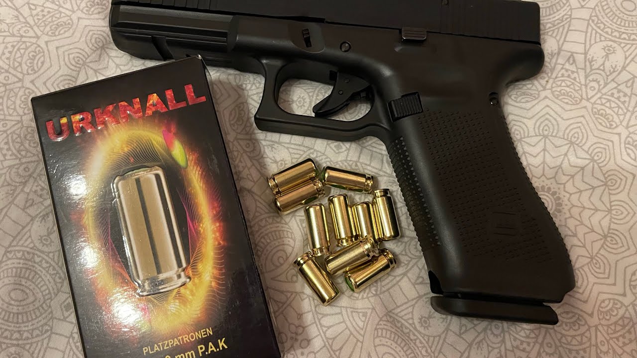 Glock 17 Gen5 9mm PAK Schusstest Urknall Platzpatronen Hergestellt bei &Ouml;zkursan
