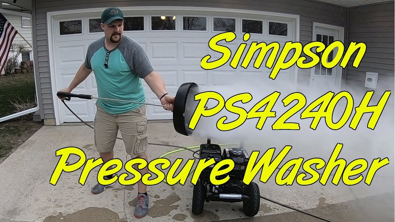 Simpson PS4240H Pressure Washer Review and Initial Thoughts
