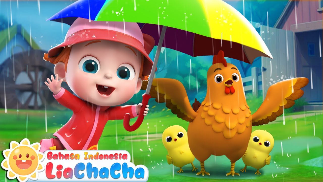Hewan-hewan Berlindung dari Hujan | Lagu Hari Hujan☔ | Lagu Anak | LiaChaCha Bahasa Indonesia