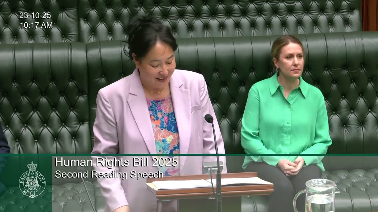 Jenny Leong MP introduces a Bill for a NSW Human Rights Act