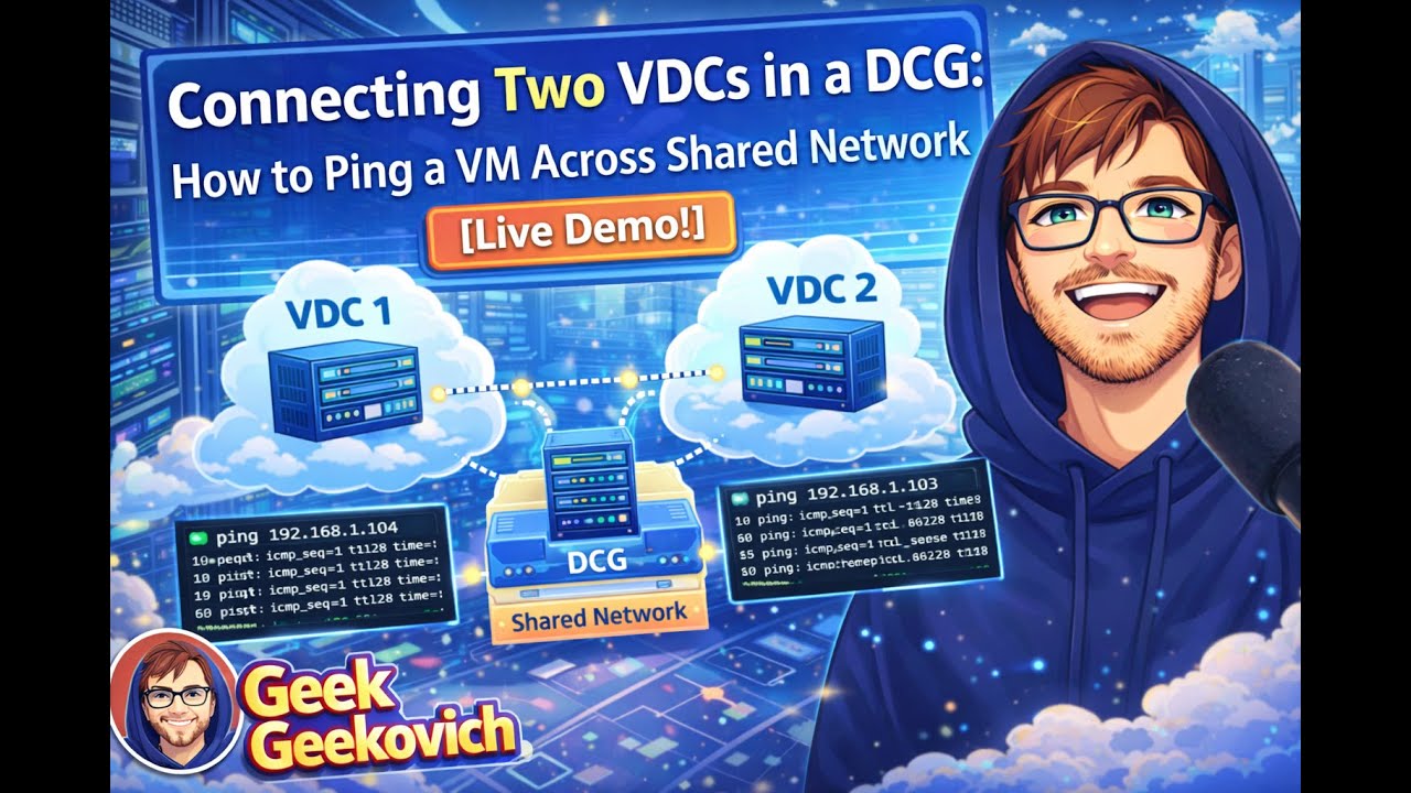 Connecting Two VDCs via DCG (VMware vCloud Director) — Real Ping Test Between VMs