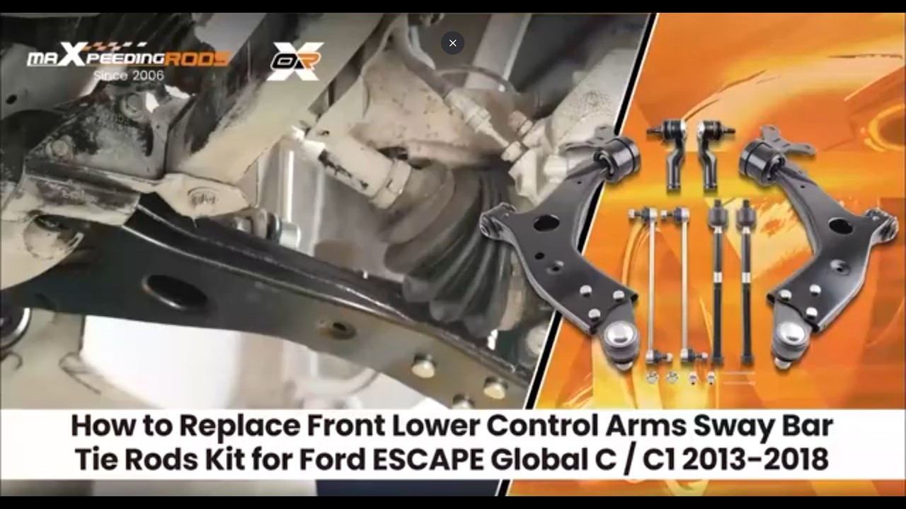 Инструкция по установке комплекта нижних рычагов подвески для Ford ESCAPE 2013-2018 годов выпуска.