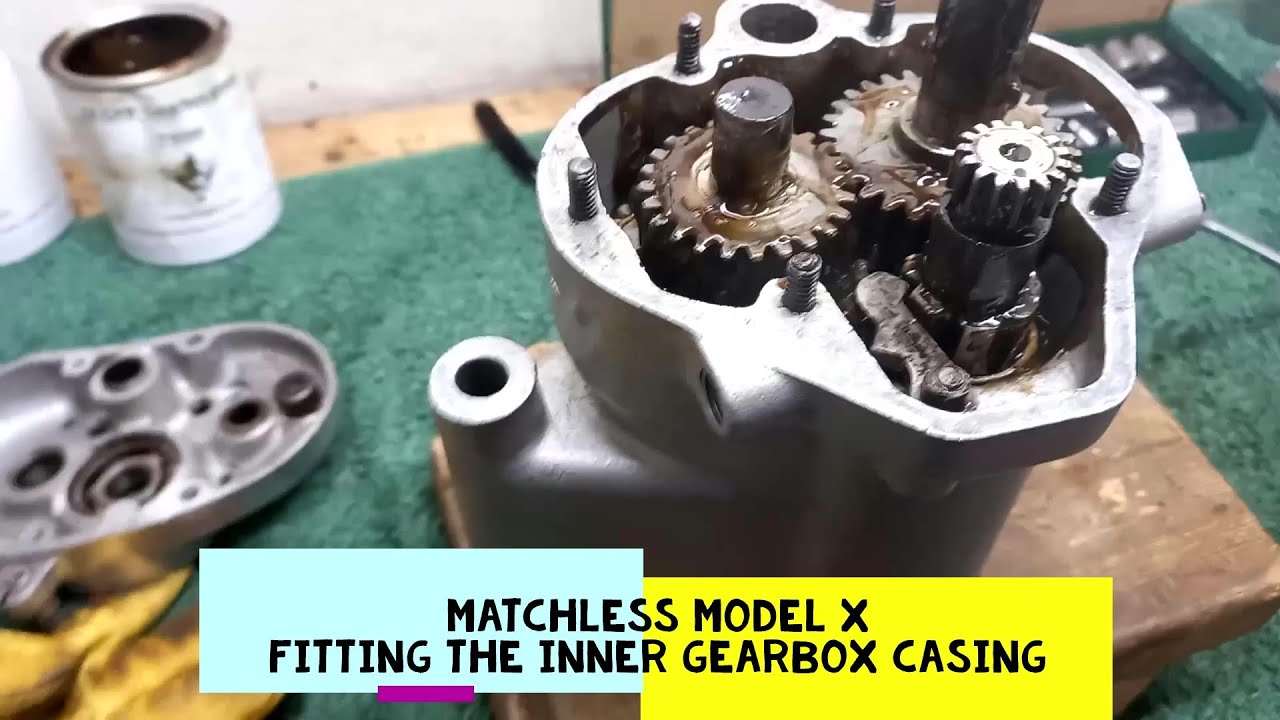 Matchless Model X - Fitting the gearbox inner casing