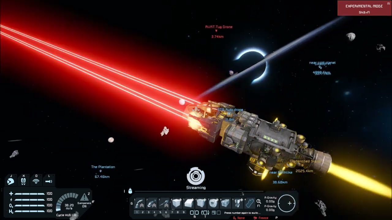 Space Engineers- some combat drone testing