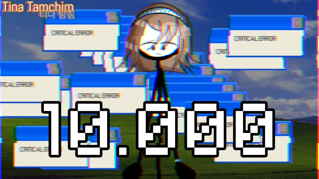 // GLITCH! // 10.000 Meme // Original // SFAM (Stick Figure Animation Meme) // Stick Figure OC //