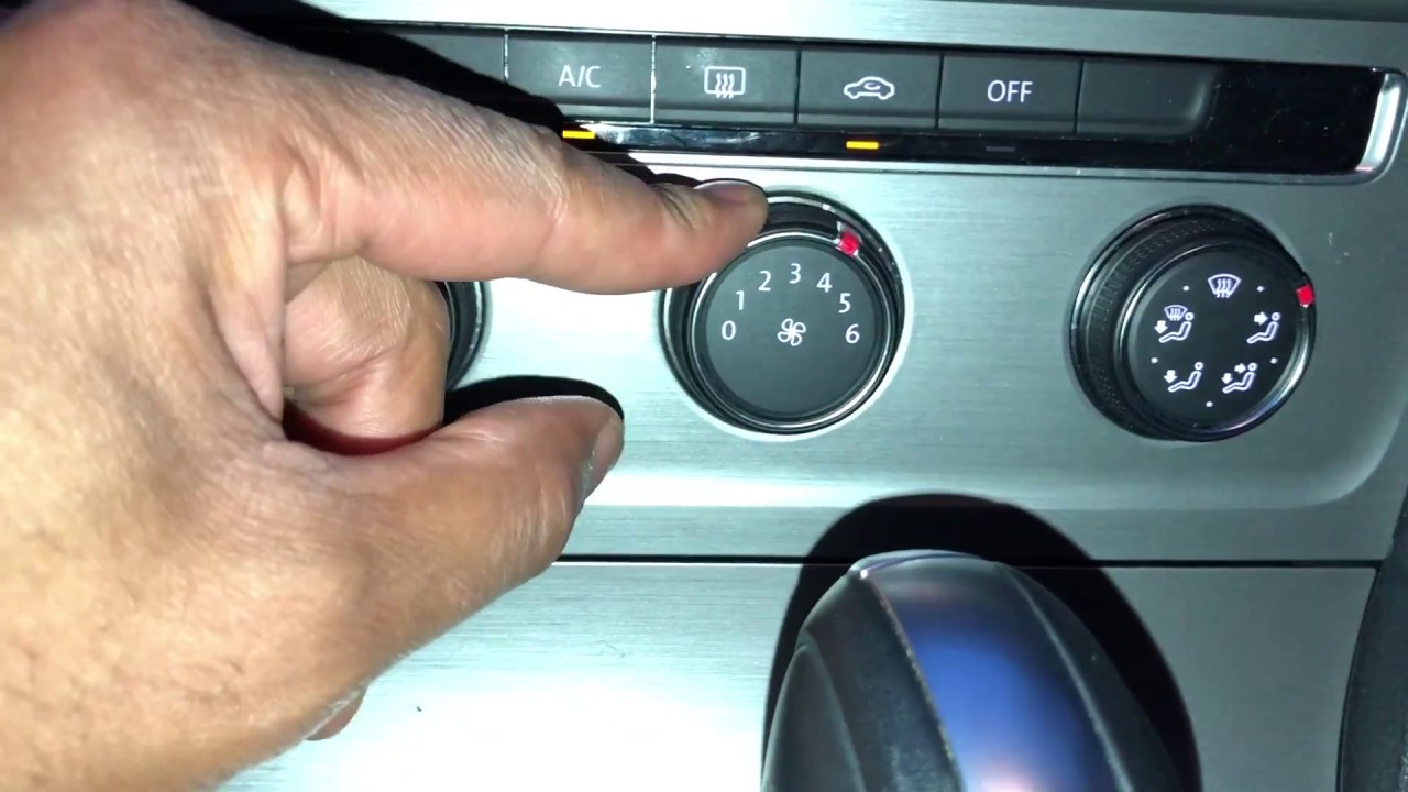 VOLKSWAGEN GOLF HEAT AND AIR-CONDITION CONTROL - HOW TO