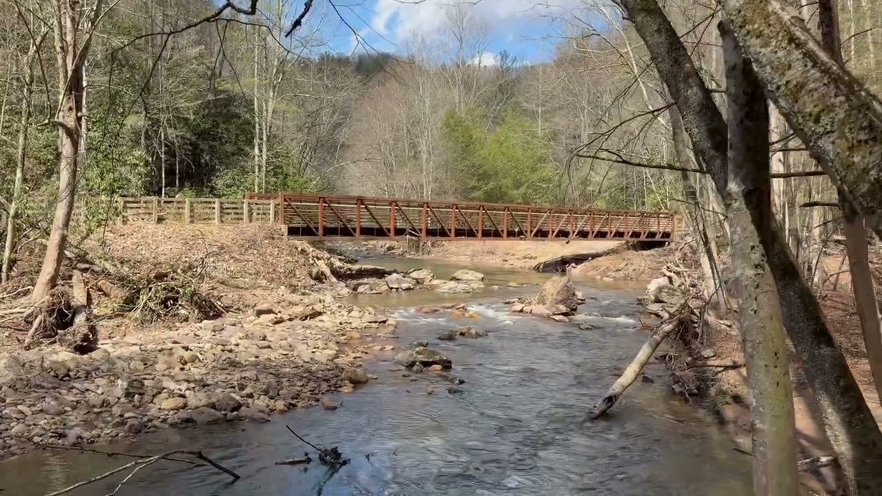 #RebuildOfTheVirginiaCreeperTrail off grid trek, making our way 2 trestle 35 & 36 ￼