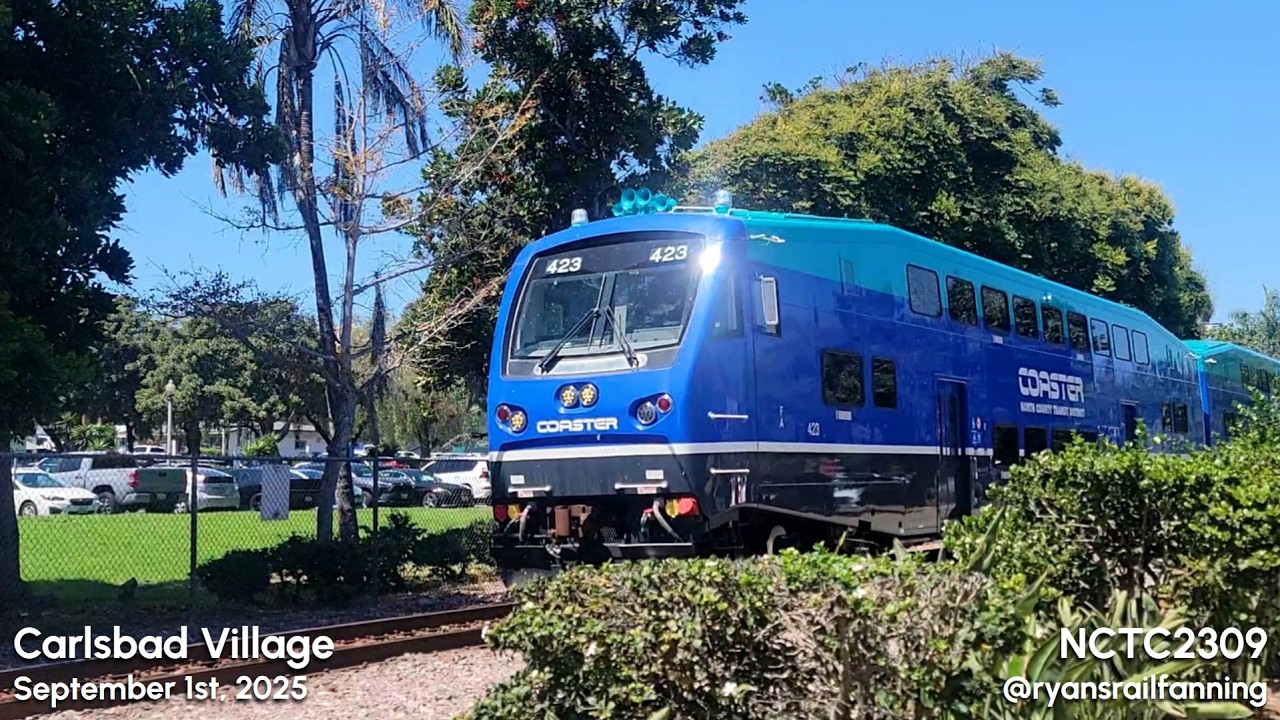 Railfanning Carlsbad Village: 9/01/2025