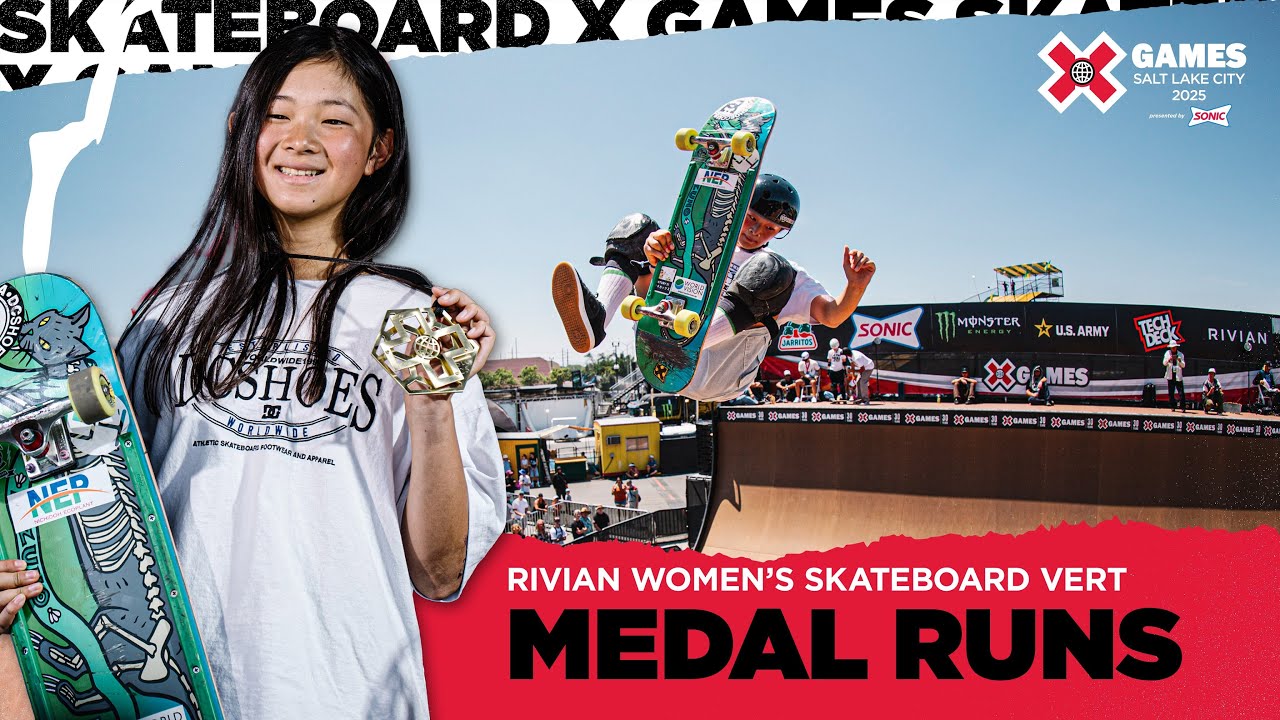 Rivian Women’s Skateboard Vert: Top 3 Runs | X Games Salt Lake City 2025