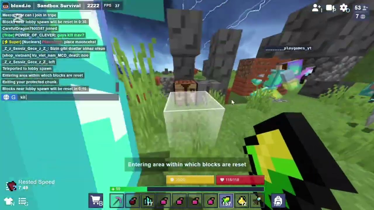 Part 2 of hole pvp in lobby 2222