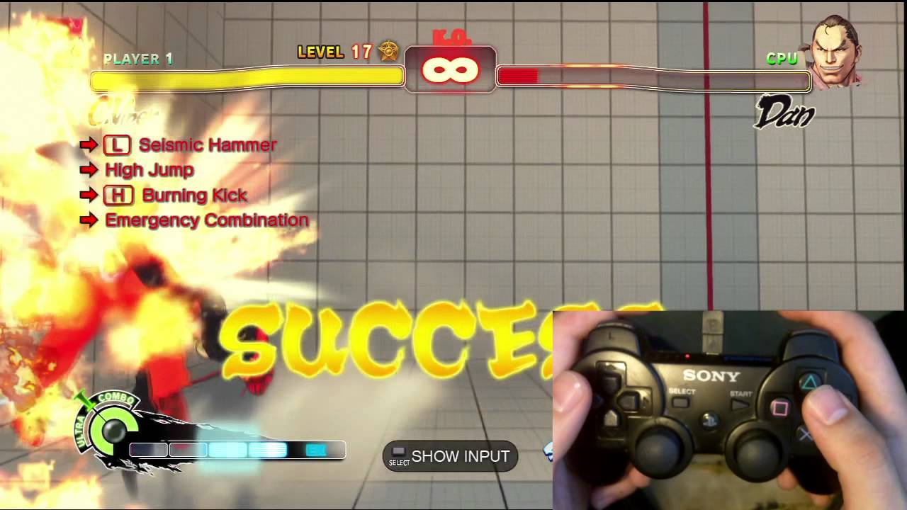 Super Street Fighter 4 C.Viper Trials 1-24 PS3 Controller D-Pad Tutorials