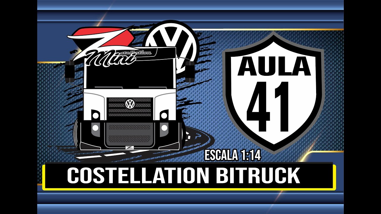 PRODUÇÃO MINIATURA CAMINHÃO COSTELLATION BITRUCK CARGA SECA  ESC. 