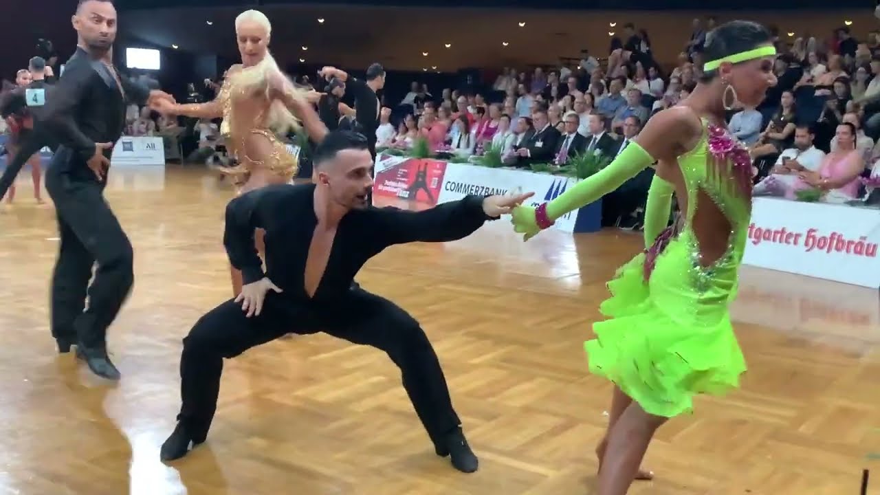 CHA-CHA 👍👏 ANASTASIA & SERGIU MARUSTER (23) - WDSF PD 2024 GOC Super Grand Prix Stuttgart -