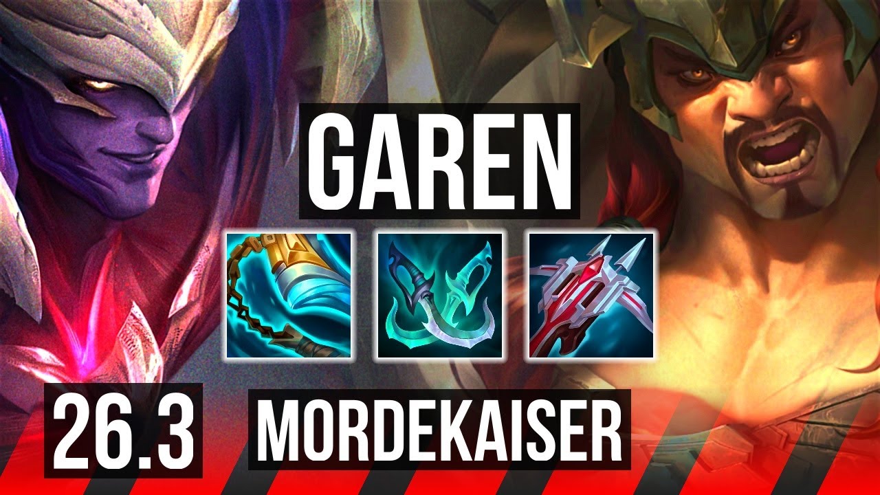 GAREN vs MORDEKAISER (TOP) | EUW Diamond | 26.3