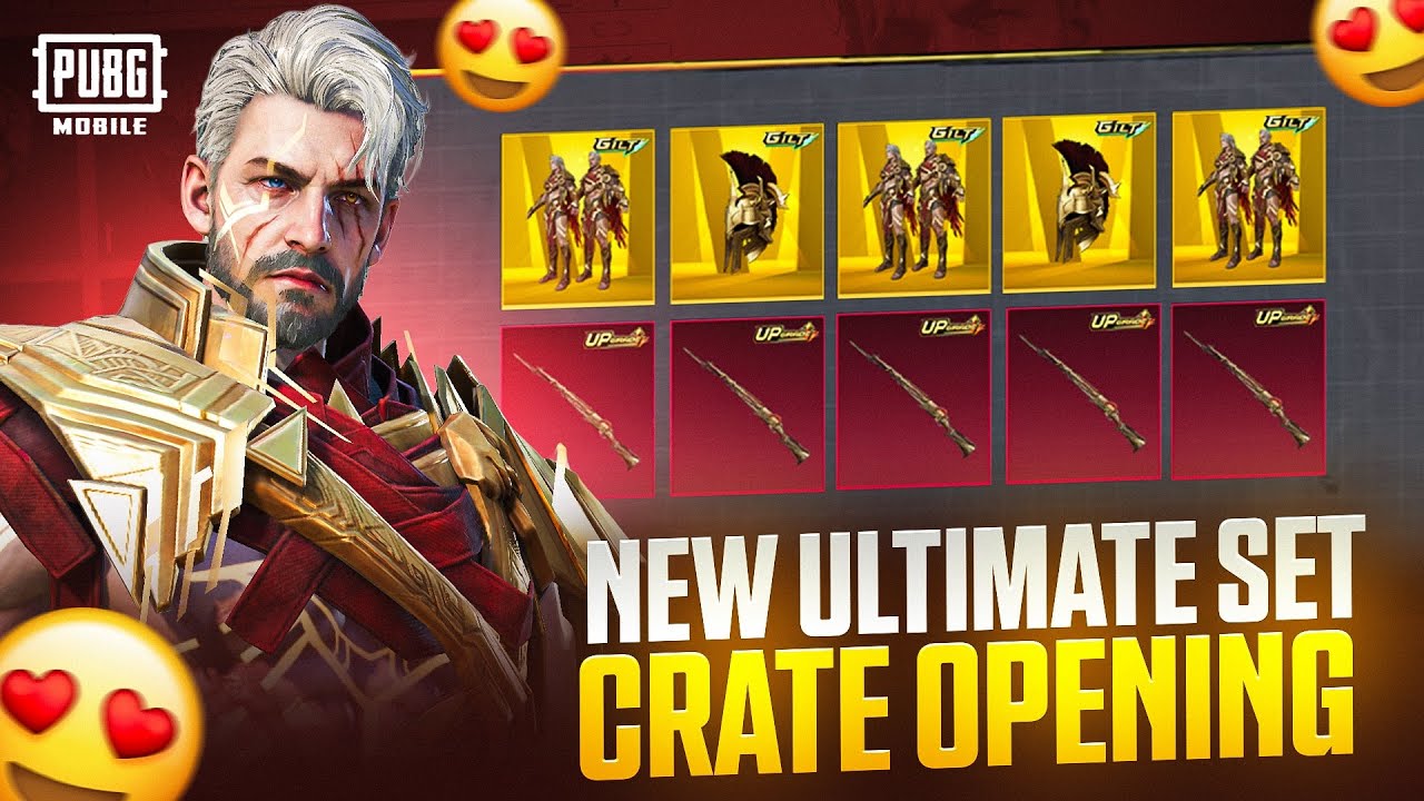 😱NEW ULTIMATE SET CRATE OPENING PUBG 