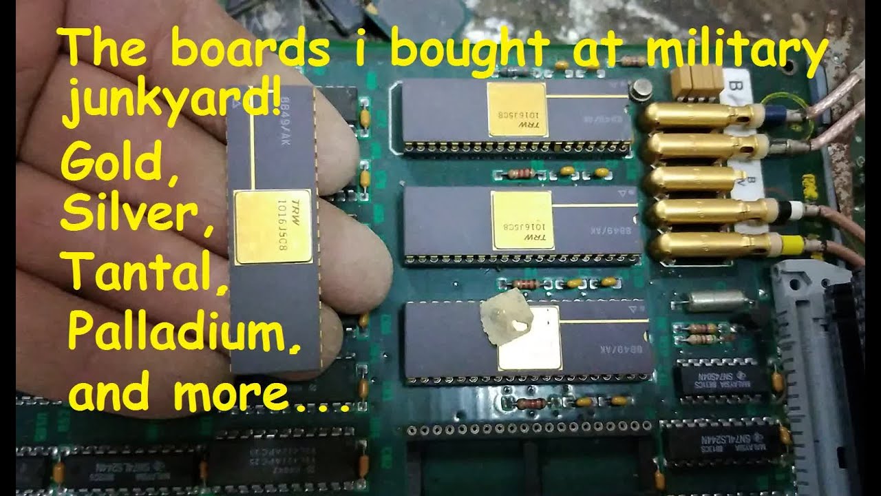 The boards i bought at military junkyard - Gold,Silver,Tantal,Palladium and more...