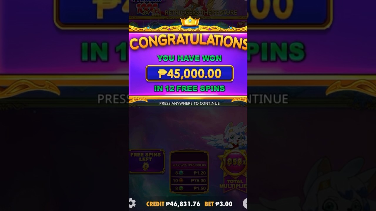 Max Win - Starlight Princess 1000 (3 pesos bet)