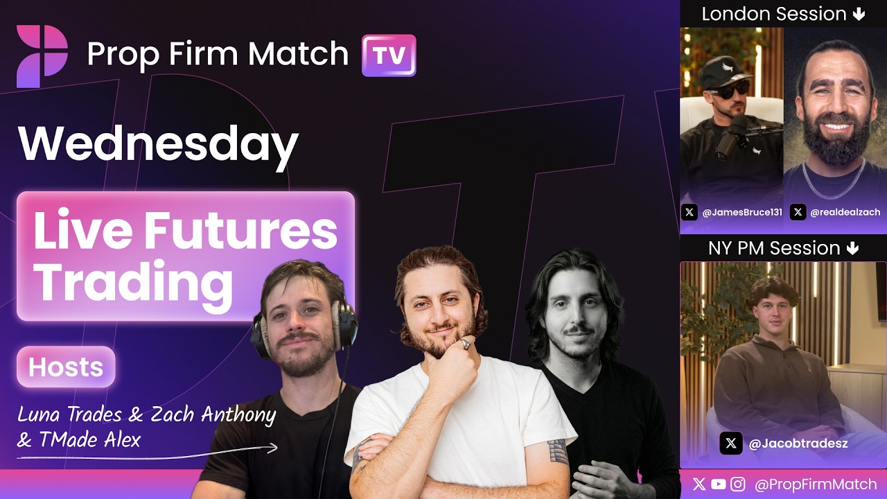 Live Futures Trading | London & New York Session | Prop Firm Match TV