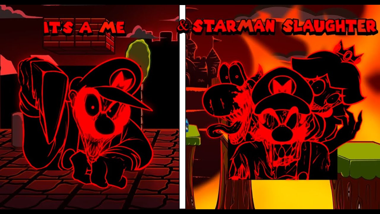 It's A Me & Starman Slaughter But Every Turn A Different Character Sings It. (Mario's Madness V2)