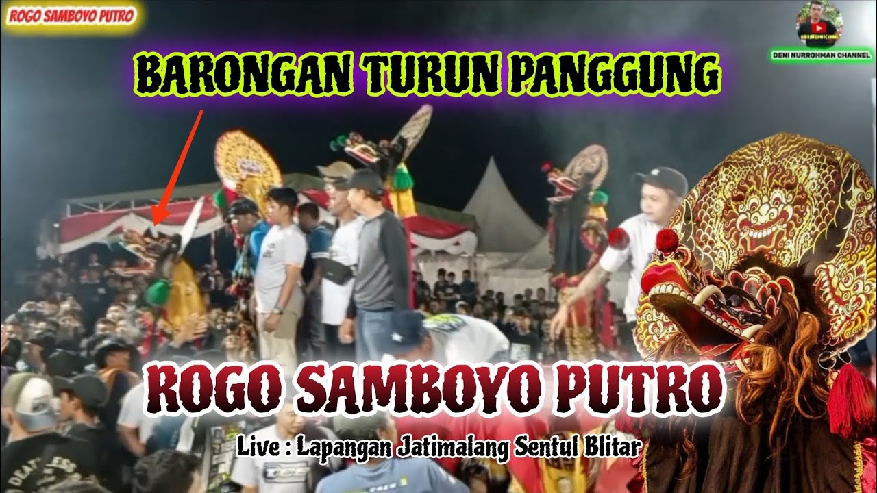 Viral🔥 Barongan Turun Panggung di jarak penonton_Rogo Samboyo Putro