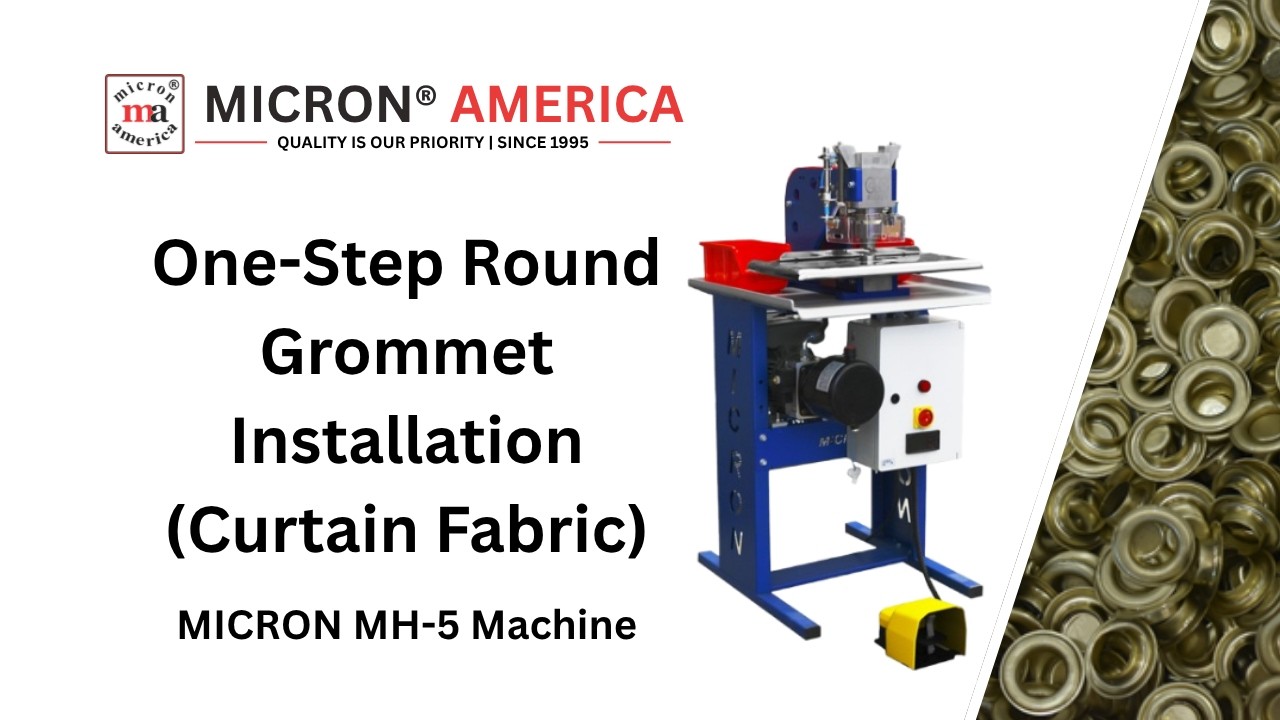 MICRON® MH-5 | Heavy-Duty Hydraulic Grommet Setting Machine (Oblong & Round Styles)