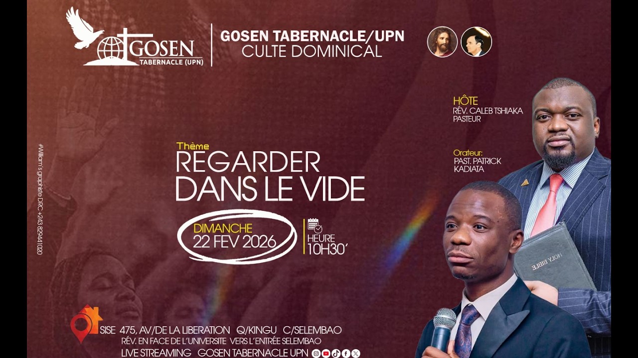 #Past Patrick Kadiata : Regarder dans le vide Dimanche 22 Février 2026