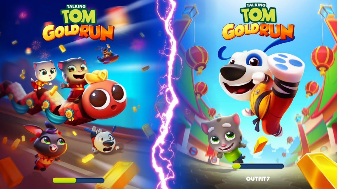 Talking Tom Gold Run Kung Fu Hank vs New Year Update - Mummy Tom vs Talking Ginger