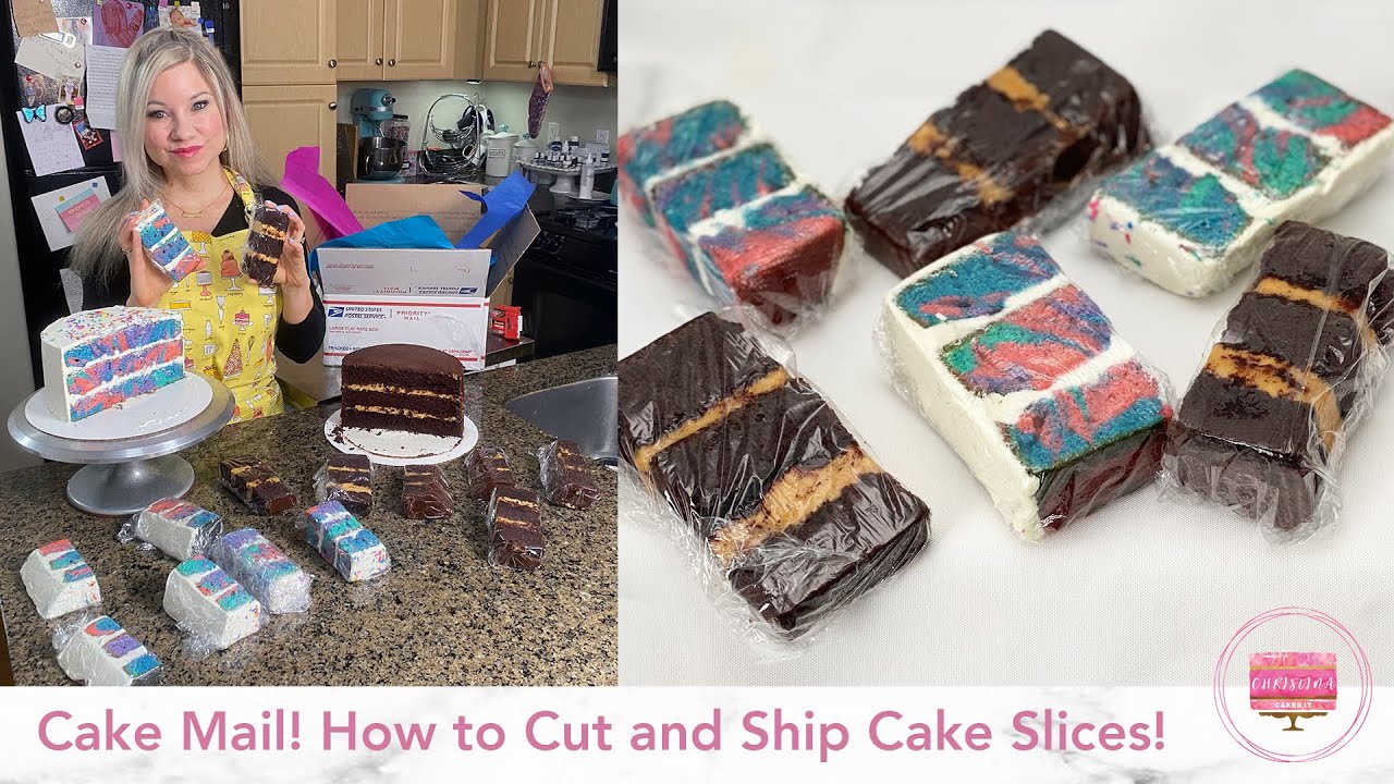 Cake Mail! How to Cut and Ship Cake Slices!
