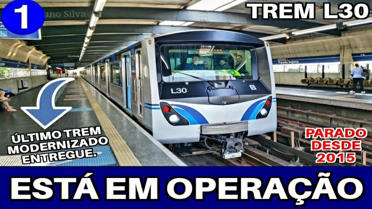 Metrô SP | O trem L30 finalmente está em operação - Linha 1-Azul