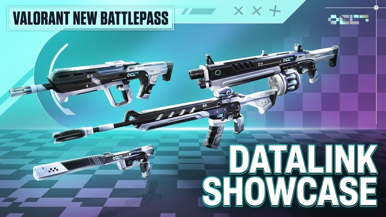 VALORANT DATALINK SKINLINE SHOWCASE! 🔥 (New Battlepass Weapons & In-Game Test)