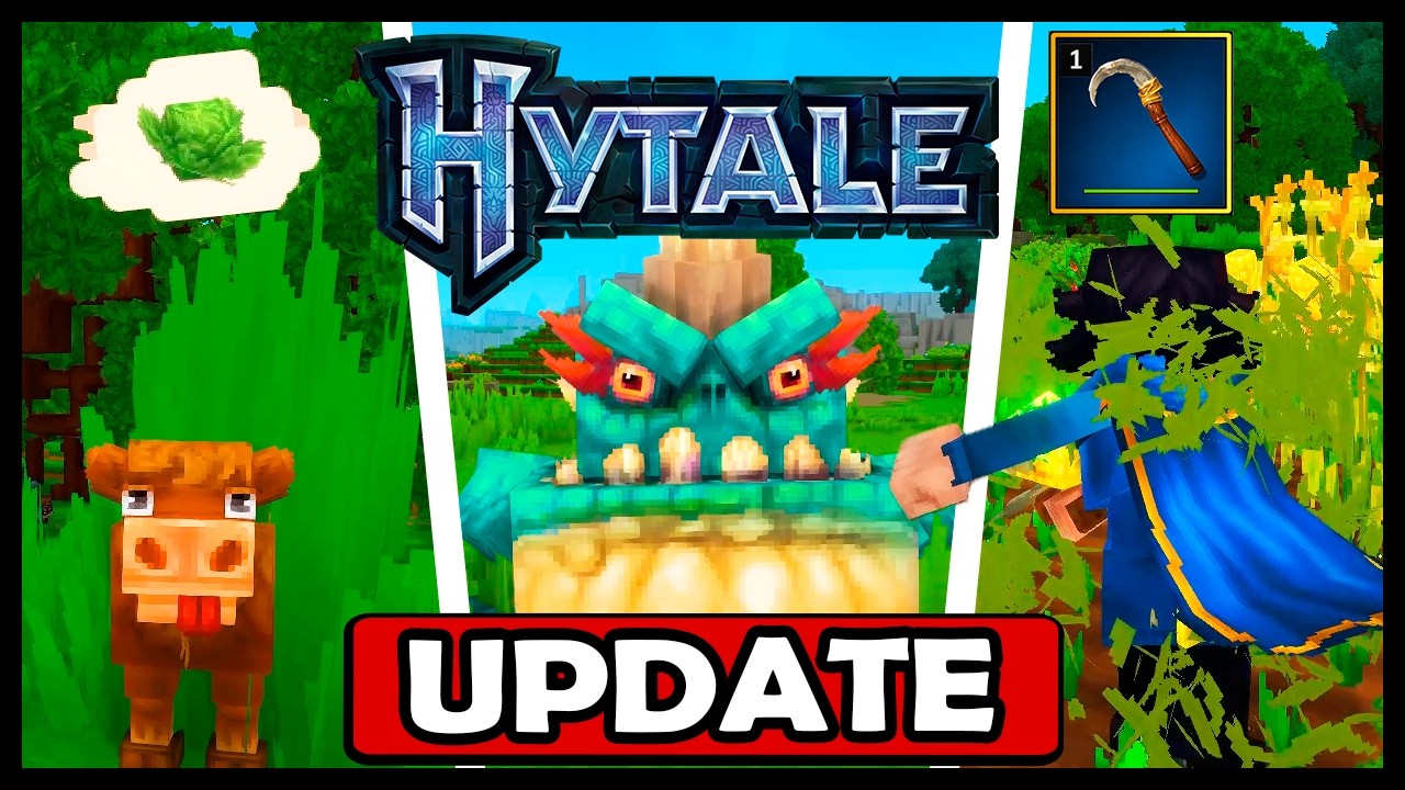 GRANDE ATUALIZAÇÃO! NOVO MOB, FOICE, TRADUÇÃO, DOMESTICAÇÃO E MUITO MAIS PARA O HYTALE!