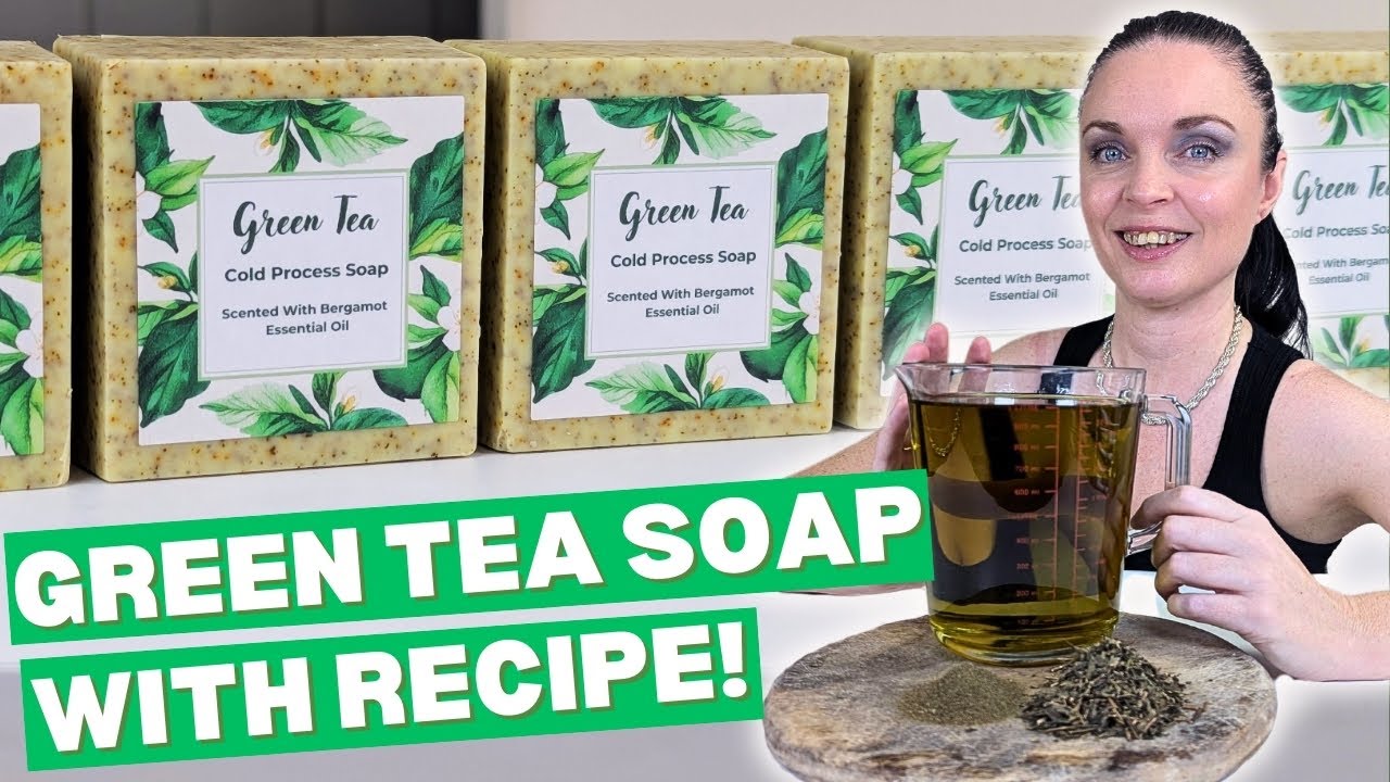 Green Tea Castile Cold Process Soap Making With Recipe