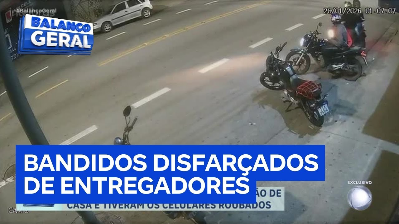 Criminosos disfarçados de entregadores fazem assaltos em série em São Bernardo do Campo (SP)