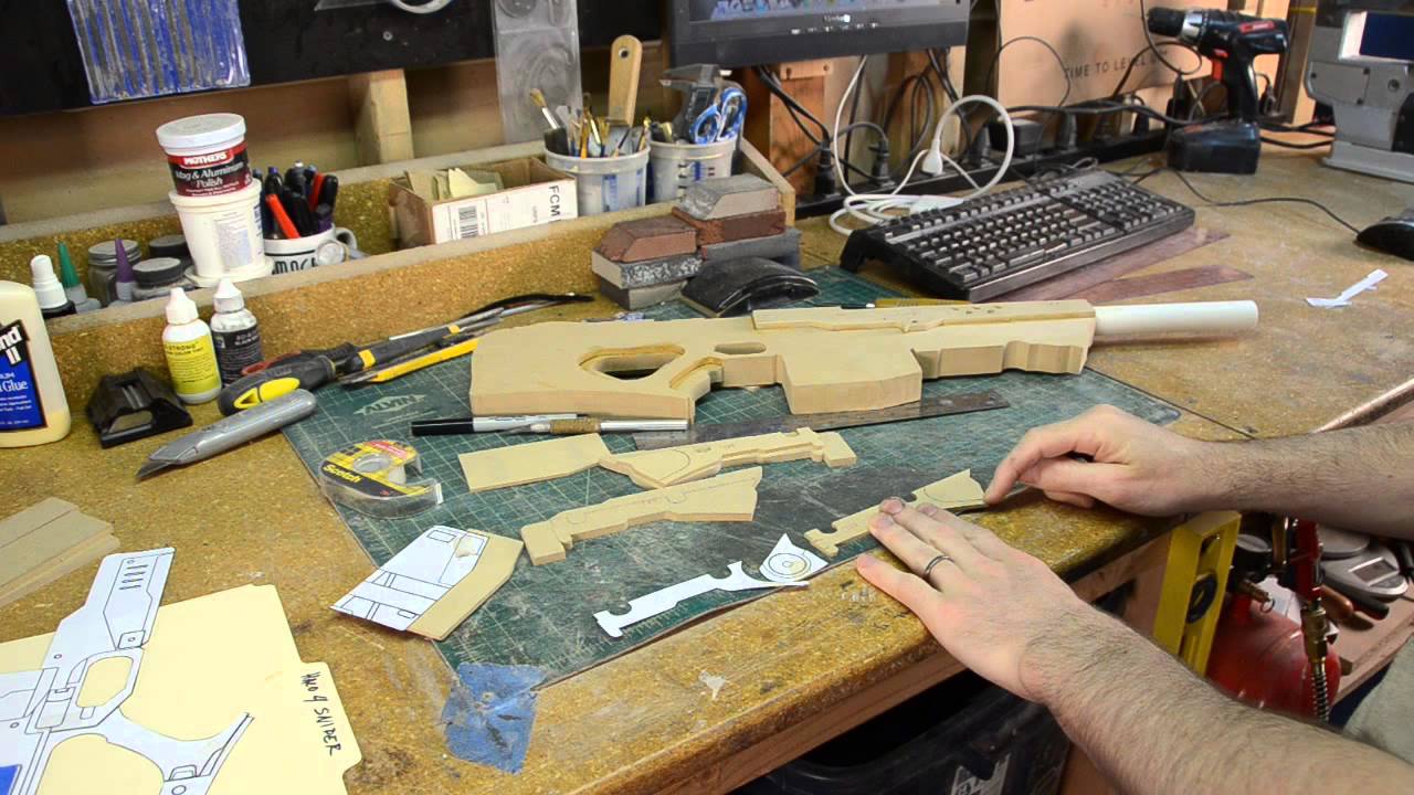 Building Replica Guns from MDF - In the Shop with Punished Props