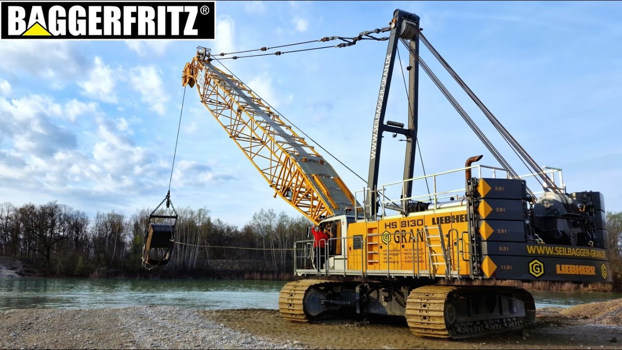 Over 10 minutes of HUGE Liebherr HS8130 dragline action!!