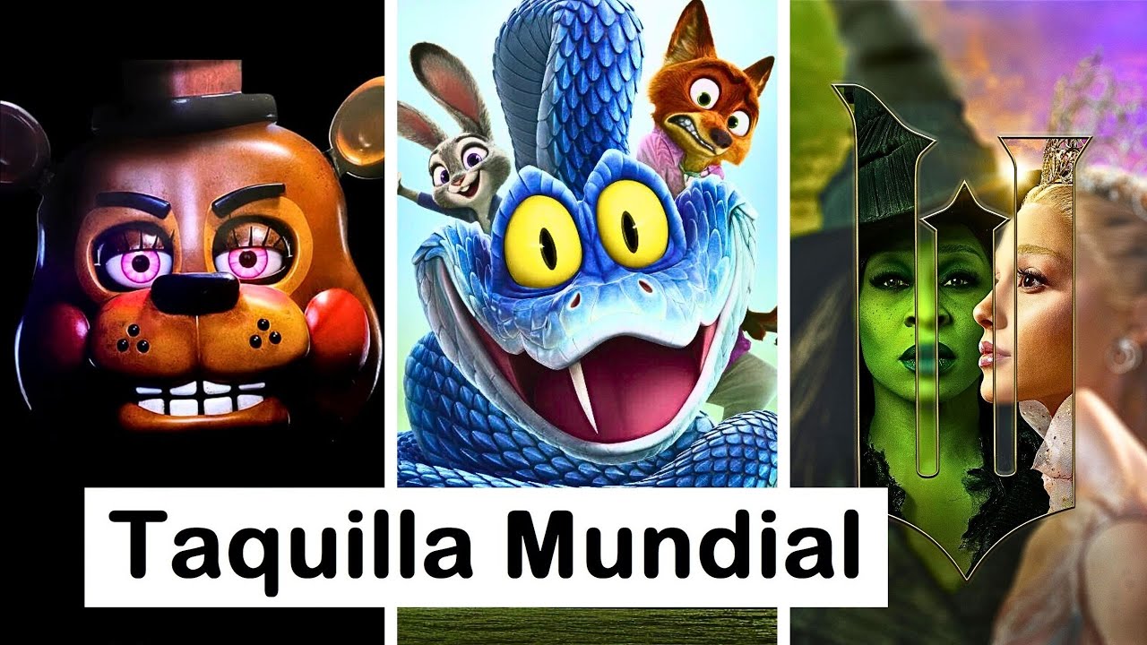 Five Nights at Freddy's 2 ROMPE RÉCORDS, Zootopia 2 cruza 900M, Wicked For Good cae 75% en Taquilla.