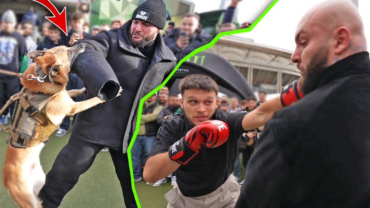 Sparring mit K9 Hund und mit Zuschauern bei Oktagon in Frankfurt! RINGLIFE