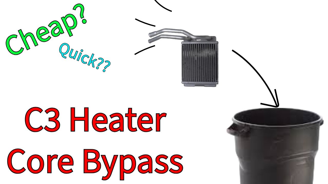 Goodbye Heater Core! 👋🏼 (C3 Corvette cheap & quick heater core bypass)