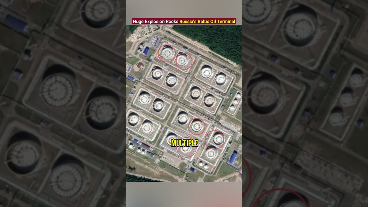 Мощный взрыв потряс Балтийский нефтяной терминал в России!