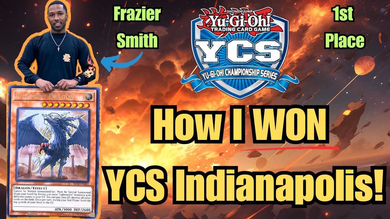 How I WON YCS Indianapolis!!! Frazier Smith 1st Place Deck Profile | YGO Edison Format