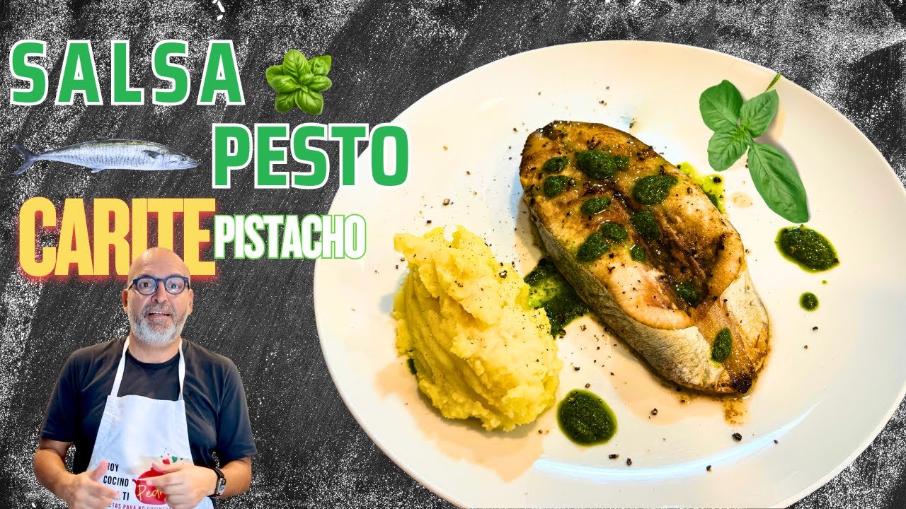 Pesto de Albahaca y Pistachos: Un Toque Fresco para Carite al Horno