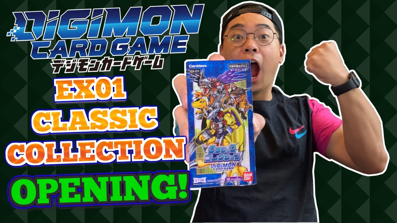 NEW Japanese Digimon Card Game EX01 Classic Collection booster box opening!