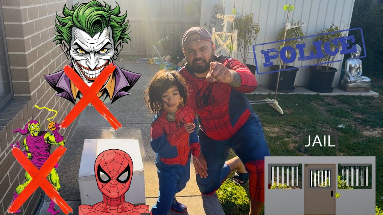 Green Goblin & Joker Take Over Avengers HQ! 🏢🦸 Daddy & Hartley Spider-Man Save the Day!