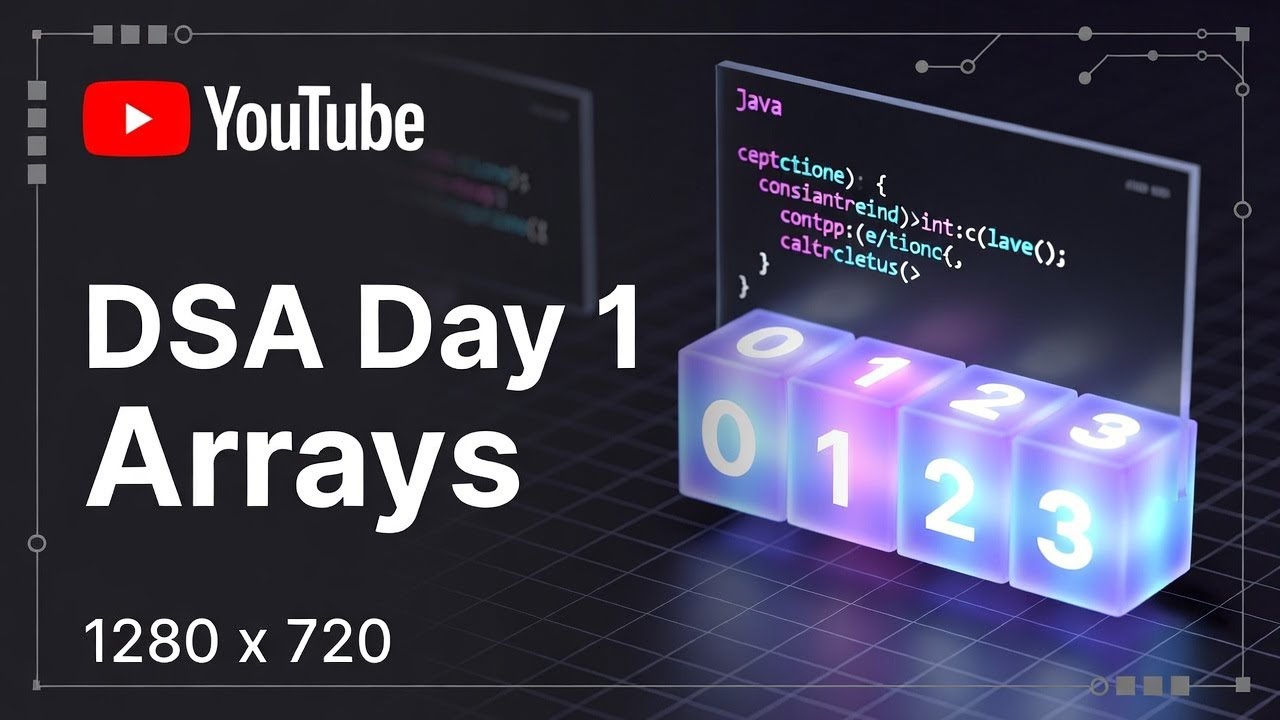 Learn Arrays Fast | DSA Day 1 | Using Java
