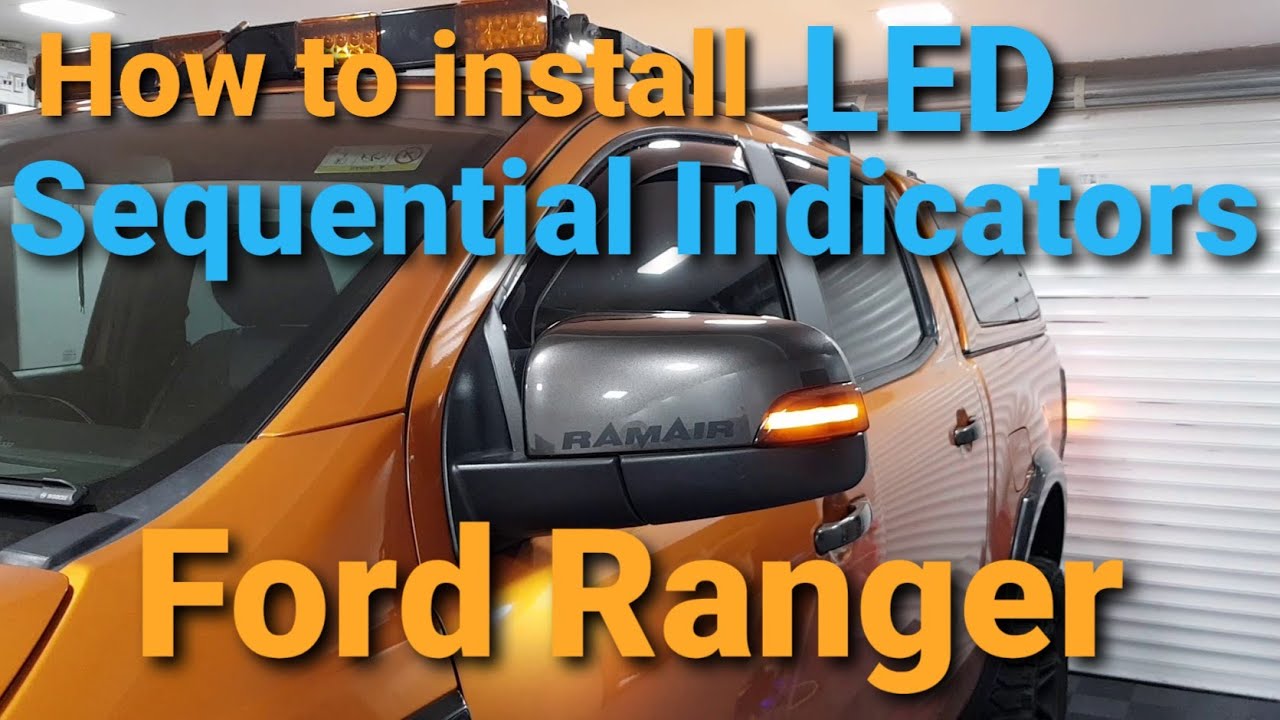 Ford Ranger LED Sequential Indicators Smoked