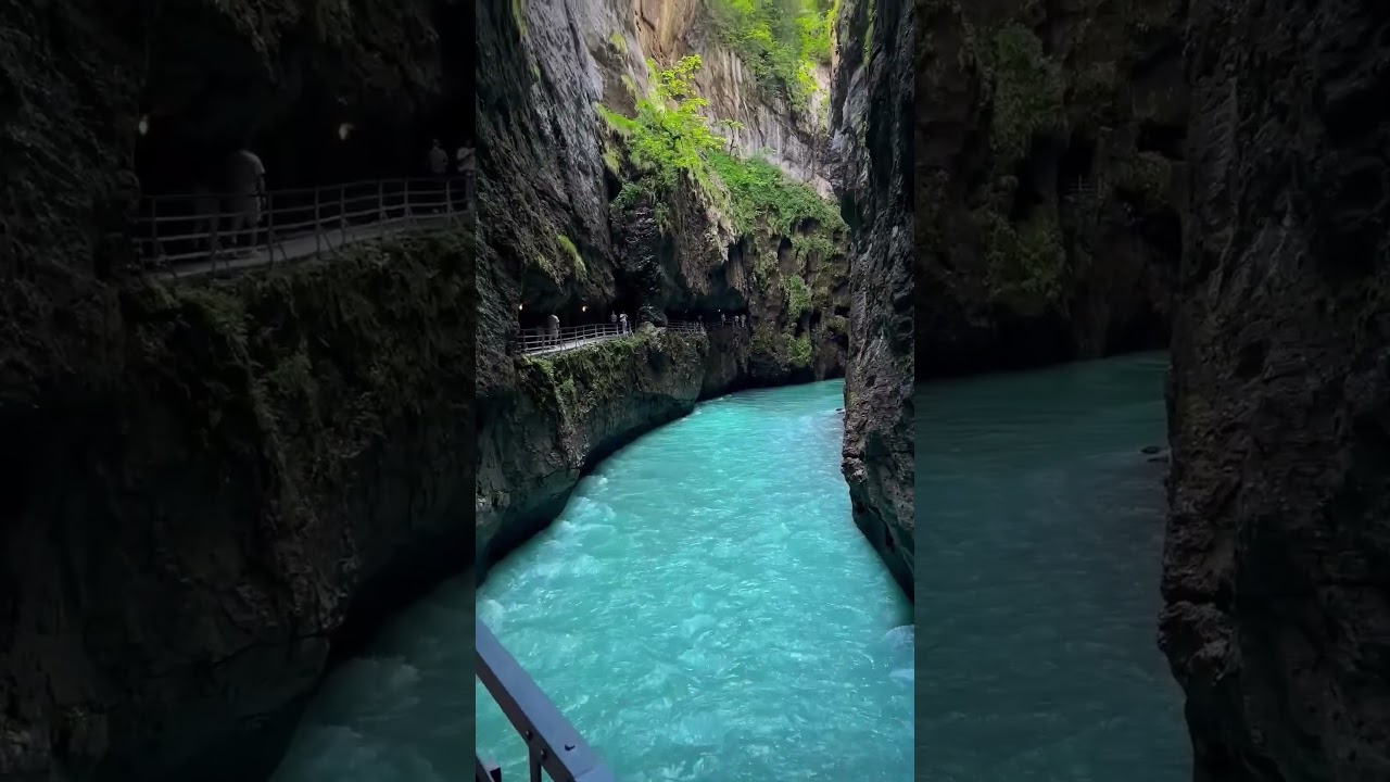 The beautiful Aare Gorge in Canton Bern 🇨🇭