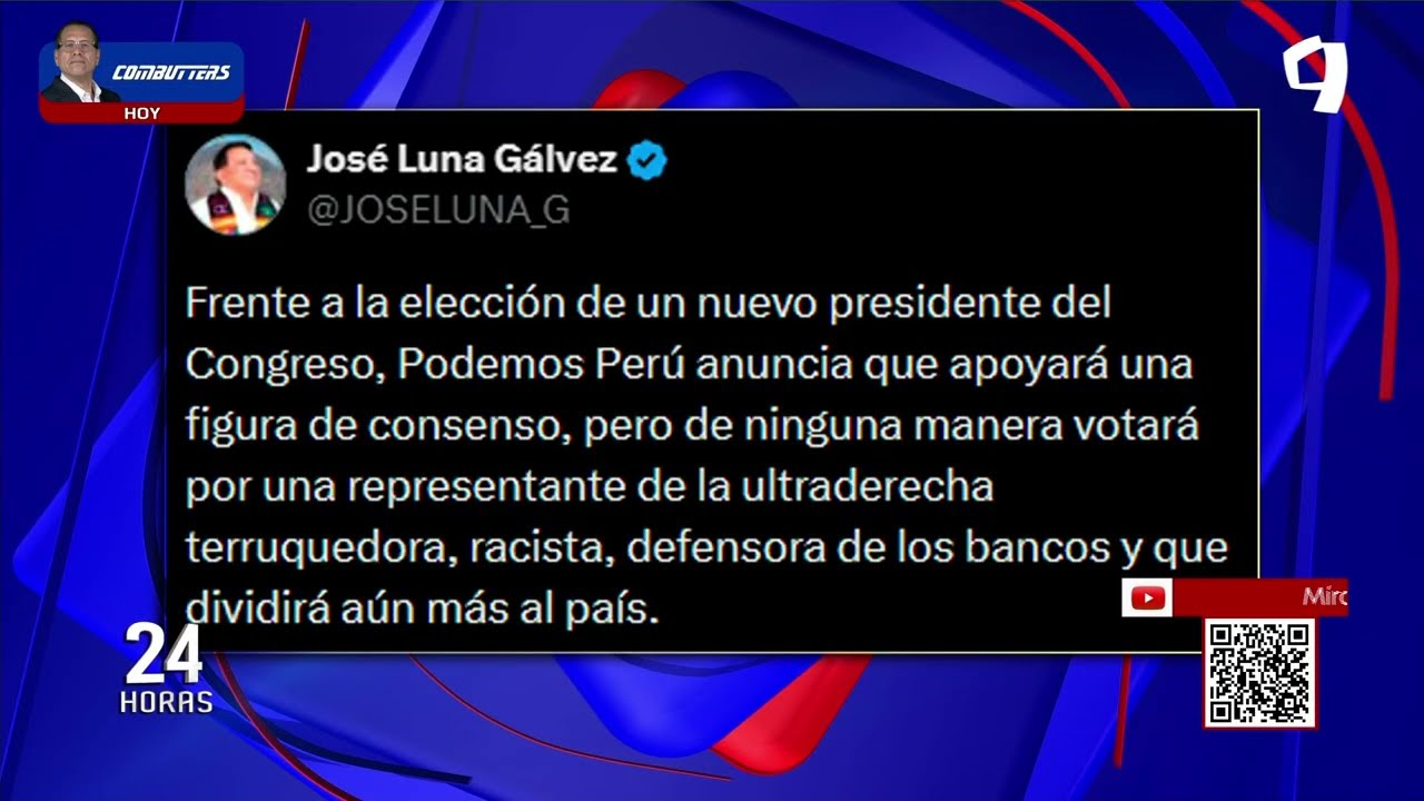 Candidatos presidenciales se pronuncian tras censura a José Jerí