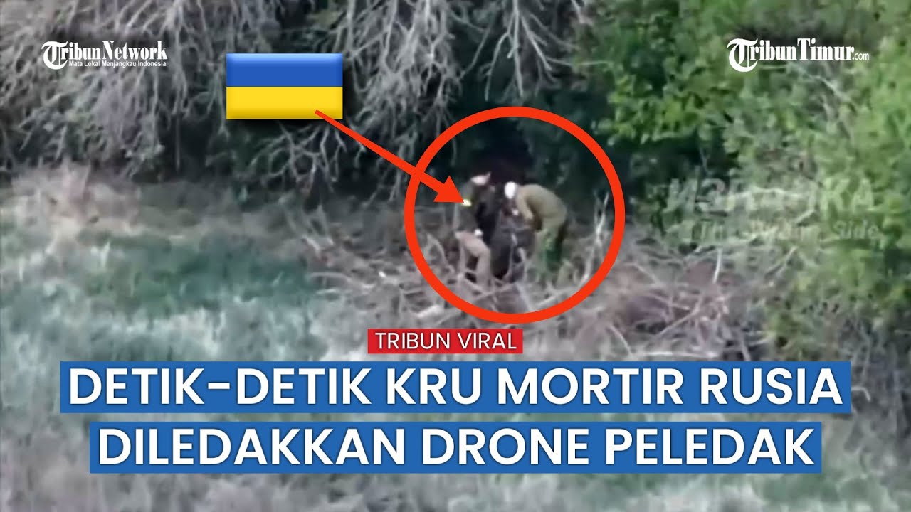 Detik-Detik Maut: Mortir Ukraina Hancur Diserang Drone Rusia